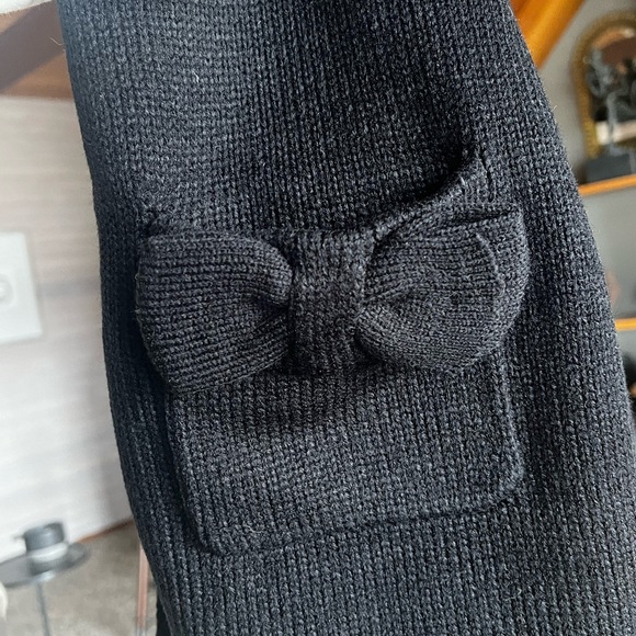 Black Kate Spade bow pocket scarf - Picture 3 of 5